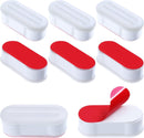 Toilet Seat Buffers - 8 Pieces - Toilet Seat Buffers - Extend Bidet Life - Toilet Seat Buffers - Silent and Soft Closing - Protect Toilet Seat - White - Self-adhesive - TPE, ABS and Plastic