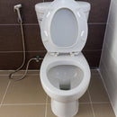 Toilet Seat Buffers - 8 Pieces - Toilet Seat Buffers - Extend Bidet Life - Toilet Seat Buffers - Silent and Soft Closing - Protect Toilet Seat - White - Self-adhesive - TPE, ABS and Plastic