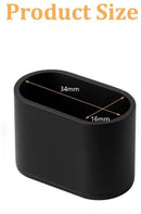Chair Leg Caps - 20 Pieces - Chair Leg Protectors - PVC - Oval Furniture Leg Protectors - Floor Protectors - Furniture Protectors - Suitable for Furniture Protection - 16mm x 34mm - Black