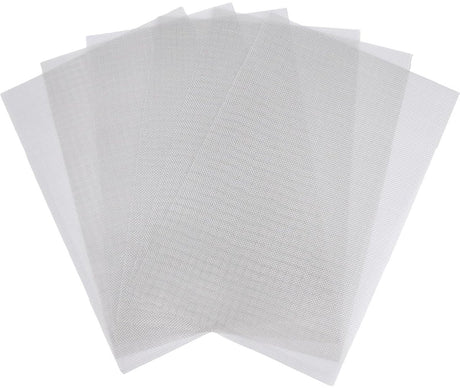 Sieve metal - 6 pieces - 30 x 21 cm - Insect net - 20 mesh - Fine mesh - Metal mesh - Insect mesh - Mouse mesh - Silver - Stainless steel - For cages, ventilation openings, gardens, window screens and filters