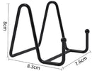 5 pieces - Plate stand - Display - Holder - Decorative plates - Books - Photo frame stand - Plates - Rack - Kitchen cabinet - Metal - black - 7.6*8.3*8 cm