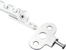 2 pieces - window holder - window limiter white - Window stays - Windows - Window fittings - Window holder & door holder - wind hook - Plastic and metal - 10.6×1.4cm - adjustable - Anti-burglary - window security - for inward-opening windows