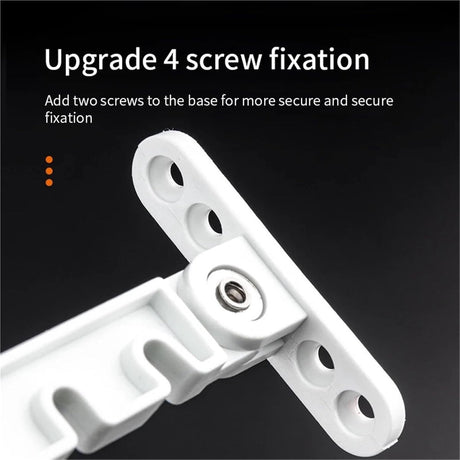 2 pieces - window holder - window limiter white - Window stays - Windows - Window fittings - Window holder & door holder - wind hook - Plastic and metal - 10.6×1.4cm - adjustable - Anti-burglary - window security - for inward-opening windows