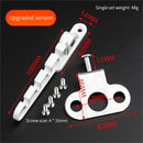 2 pieces - window holder - window limiter white - Window stays - Windows - Window fittings - Window holder & door holder - wind hook - Plastic and metal - 10.6×1.4cm - adjustable - Anti-burglary - window security - for inward-opening windows