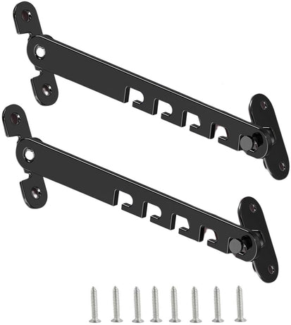 Window and Door Stopper - 2 pieces - Window Limiter - Window Security - Child Lock Window - Window Lock - 16cm - with Mounting Material - Black