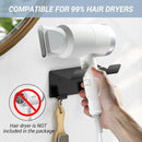 Hairdryer holder - Hairdryer holder - Hairdryer holder - Hairdryer wall bracket - Universal - wall bracket - black - 11.5*9.5*5.5cm - metal - wall bracket - Bathroom accessories
