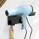 Hairdryer holder - Hairdryer holder - Hairdryer holder - Hairdryer wall bracket - Universal - wall bracket - 11.5*9.5*5.5cm - metal - wall bracket - Bathroom accessories - White