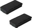 Desk organizer - 2 pieces - Drawer dividers - Self-adhesive - Under desk drawer organizer - Drawer under desk - Hidden desk drawer - For shelves, desks and tables - Black - 19.8*10.5*3.3 cm - ABS