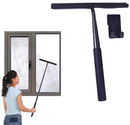 Extendable Shower Squeegee - Shower Squeegee with Holder - Squeegee Shower with 97 cm Telescopic Rod - Aluminum + Silicone - Squeegee - Window Squeegee Shower Squeegee - Squeegee Shower for Shower Doors, Mirrors, Windows, Tiles, Car Windows, Glass Cleanin