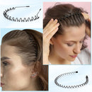 Hair Accessories - 5 Pieces - Headbands - Tiara - Unisex Women and Men - Lightweight - Sports Headband - Plastic - For Running, Sports and Daily Use - Black
