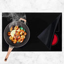 Induction protector - Induction mat - Silicone - Fiberglass - Hob cover - Induction hob protection mat - Protective plate - Induction hob protective mat - Kitchen accessories - Suitable for induction hob - 53*61cm - Black