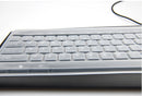 Keyboard Cover - Keyboard Protector - Silicone - Waterproof - Dust and Splashproof - Keyboard Protection - Cover - Dust Cover for Keyboard - For Keyboards - 44.5*13cm - Transparent White
