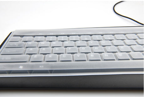 Keyboard Cover - Keyboard Protector - Silicone - Waterproof - Dust and Splashproof - Keyboard Protection - Cover - Dust Cover for Keyboard - For Keyboards - 44.5*13cm - Transparent White