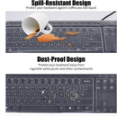 Keyboard Cover - Keyboard Protector - Silicone - Waterproof - Dust and Splashproof - Keyboard Protection - Cover - Dust Cover for Keyboard - For Keyboards - 44.5*13cm - Transparent White