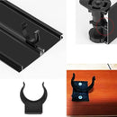 10 pieces - Skirting clips - Furniture clamps - Kitchen plinth hooks - Kitchen plinth clips - For kitchen frames mounting - Black - plastic - For cabinet legs with a diameter of 3.9 cm - For sofa, table, bed, cabinet