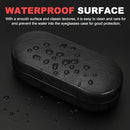Glasses Case - Hard Glasses Case - Glasses Case - Glasses Case - Sunglasses Protective Box - Portable - Convenient Storage - Gift for Men and Women - 17*7*5.3CM - Black - PU Leather and Metal Frame