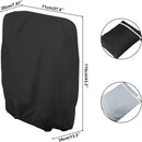 20/34*71*110cm - Garden chair covers - Foldable lounge chair cover - 210D Oxford fabric garden chair covers - Dust cover for chair - Dust cover - Garden accessories - Foldable lounger cover - with storage bag - black