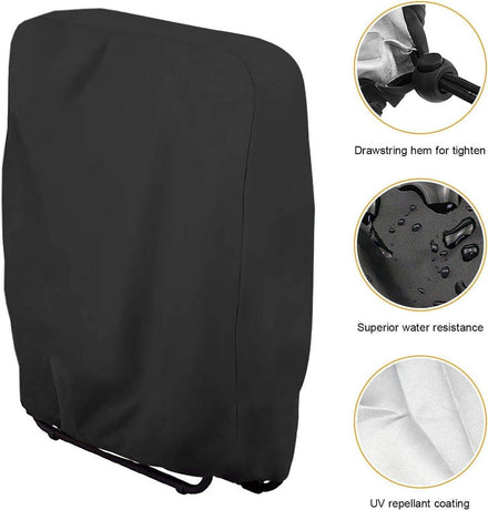20/34*71*110cm - Garden chair covers - Foldable lounge chair cover - 210D Oxford fabric garden chair covers - Dust cover for chair - Dust cover - Garden accessories - Foldable lounger cover - with storage bag - black