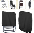 20/34*71*110cm - Garden chair covers - Foldable lounge chair cover - 210D Oxford fabric garden chair covers - Dust cover for chair - Dust cover - Garden accessories - Foldable lounger cover - with storage bag - black