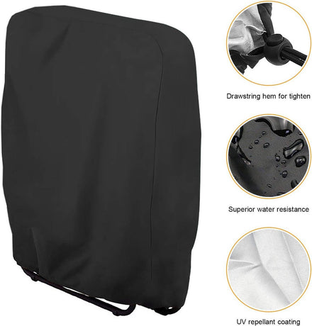 Waterproof Chair Cover - Set of 2 - Garden Chair Cover - Protective Cover for Garden Furniture - Waterproof Chair Cover - Cover for Folding Chairs - Garden Furniture Cover - Garden Chair Cover - 71x20/34x110cm - For Outdoor Use in the Garden, Balcony or T