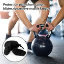 Fitness Strength Training Grips - Pack of 2 - Rubber Gym Weightlifting Non-Slip Exercise Grips - Deadlift Straps - Lift Straps - Strength Training - Fingerless Weightlifting Grips - Non-Slip Palm Protectors - Black