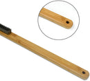 Pizza Stone Cleaning Brush - 57.5cm - Pizza Oven Brush - Barbecue Grill Cleaning Tool with Wooden Handle - Kitchen Oven Accessories - Portable Brush - With Scraper - Outdoor Pizza Oven Accessories