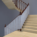 Child safety net - Safety gate - 300x79 cm - stair mesh - Safety net - white - Roll-up - Baby safety - Adjustable - for stair railings, balcony beds, railings