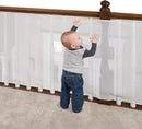 Child safety net - Safety gate - 300x79 cm - stair mesh - Safety net - white - Roll-up - Baby safety - Adjustable - for stair railings, balcony beds, railings