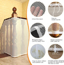 Safety Net - Baby and Animal Safety Gate - 600 x 79 cm - Robust - Adjustable - Baby Safety - Retractable Safety Net - Balcony - Stairs - White - Safety Gate - made of mesh for cats and toys