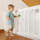 Safety Net - Baby and Animal Safety Gate - 600 x 79 cm - Robust - Adjustable - Baby Safety - Retractable Safety Net - Balcony - Stairs - White - Safety Gate - made of mesh for cats and toys