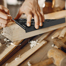 180mm Carpenter's Angle - Aluminum Ruler - Triangular Carpenter's Angle 45/90 Degrees - Carpenter's Square - High Precision Measuring Tool - For Carpenter, Roofer, Engineer - Black