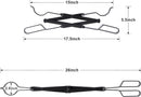 Fire Pit Tongs - Fire Pit Tongs - Fireplace Accessories - Fireplaces - Fire Pit Tool for Outdoor Indoor Camping - Wood Stoves - Fire Pits - Black - Steel - 26 Inch