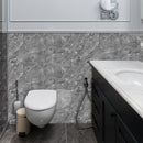 Set of 10 - Tile stickers - Imitation marble retro pattern - 15 x 15 cm - Self-adhesive - Waterproof - Scratch-resistant - PVC - Light gray - Self-adhesive tiles - Kitchen - Bathroom