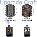 Stove Rope - Stove Cord - Fireplace Tape - Stove Gasket - Fiberglass - 3mm*15mm*2m - Black - Self-Adhesive - Flat - Heat-Resistant - for Stove, Chimney, Stove Pipe, Oven Door