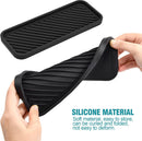 Silicone Sponge Holder - 2 Pieces - Kitchen Sponge Holders - Countertop Organizer - Sink Organizer - Kitchen Organizer - Soap Dish - Soap Rack - Non-Slip - For storing sponges, dishwashing products, plates, soap, brushes - Black