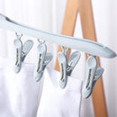 Sock dryer - 4 pieces 8 clips - Blue green purple yellow - Sock hanger - Sock dryer - Bras - Underwear - Sock drying rack - Drying rack - Drying rack - Small clothes rack - Washing hanger - Sock drying rack - Sock hanger - Windproof