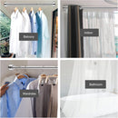 Clothes rail - Clothes rack - Wardrobe rack - Clothes rail - 50cm - Stainless steel - silver - Adjustable - Extendable - without drilling - for 55-85 cm Wardrobe