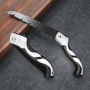 Folding Saw - Folding Pruning Saw - Garden Hand Saw - Folding Saw - 250 mm Saw Blade, 525 mm Total Length - Black - Tree Saw - Wood Saw - Manganese Steel