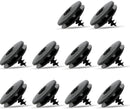 Car Floor Mat Fastening Clips - Pack of 10 - For Attaching Car Anti-Slip Mats - Car Mat Fastening Buckles - Black - Plastic - Universal - 3.55*2 cm - Suitable for Most Car Floor Mats