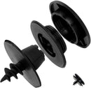 Car Floor Mat Fastening Clips - Pack of 10 - For Attaching Car Anti-Slip Mats - Car Mat Fastening Buckles - Black - Plastic - Universal - 3.55*2 cm - Suitable for Most Car Floor Mats