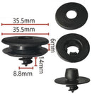 Car Floor Mat Fastening Clips - Pack of 10 - For Attaching Car Anti-Slip Mats - Car Mat Fastening Buckles - Black - Plastic - Universal - 3.55*2 cm - Suitable for Most Car Floor Mats