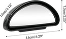 2 pieces (right and left) - Rearview mirror - Banana mirror - Exterior mirrors - Adjustable blind spot mirror - Car mirrors - 16cm - universal - 360 ° - Car/caravan accessories