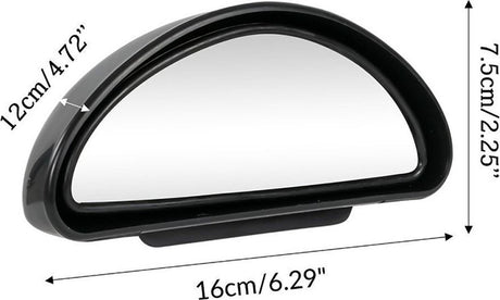 2 pieces (right and left) - Rearview mirror - Banana mirror - Exterior mirrors - Adjustable blind spot mirror - Car mirrors - 16cm - universal - 360 ° - Car/caravan accessories