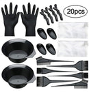 Hair Dye Set - 20-Piece - Paint Brush - Hair Dye Brushes - Brush + Tray + Gloves - Hair Dye Supplies - Hair Dye Starter Kit - Hairdressing Products - Hairdressing Accessories