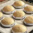 Muffin Rings - 6 Pieces - Cake Rings - Stainless Steel - Round - Non-Stick - Double Curled Edge - Scone Rings - Mousse Ring Cake Mold - Cake Rings - Baking Molds - Suitable for Cakes, Pastries, Cookies and Sandwiches - 8.5*2.5cm - Silver
