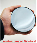 Make-up Mirror - 10x Magnification - With Suction Cup - Magnifying Mirror - Round - Portable Bathroom Shower Mirror - For detailed make-up and skin care up close - 88mm