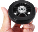 Set of 2 - Suitcase wheels - Replacement wheels for suitcases - Rubber casters - Bearings - Repair kits - 60mm x 18mm - Spare wheels - Suitcase - Casters - Luggage wheels - With screws - Wheels - Caster wheel - Suitcase wheels replacement set