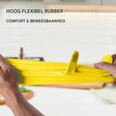 Cleaning gloves - size M - Household gloves - Extra Grip - Rubber - Suitable for damp environments such as kitchen, etc. - 3 Pairs - Yellow