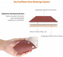40 pieces - rectangular sandpaper - 60/80/120/240 - grit sandpaper for orbital sander - For wood and metal - 93 x 185 mm - self-adhesive - hook and loop