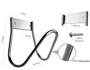 Garden Hose Holder - Stainless Steel - Silver - 17.5 x 15 x 16 cm - Wall-Mounted Hose Bracket - Garden Hose Reel - Hose Holder - Garden Hose Hanging System - Garden Tool Storage - For Hanging Garden Hoses, Ropes and Extension Cords